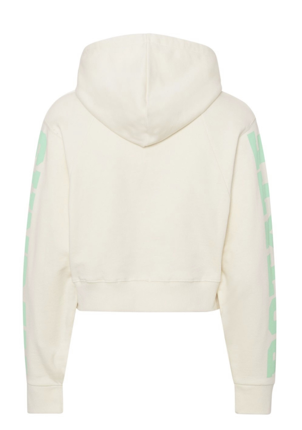 Viola Cropped Hoodie - Winter White  - Image 4