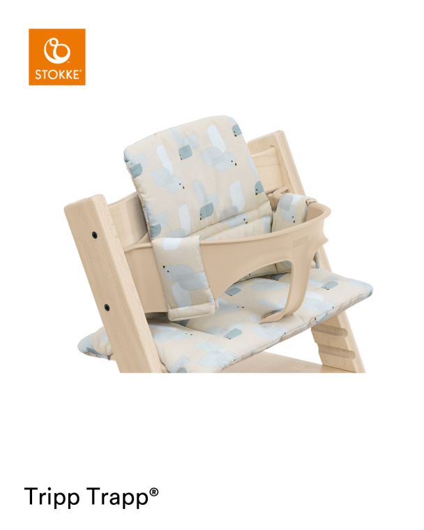 Stokke® | Tripp Trapp® Klassisk Pute - Birds Blue - Image 2