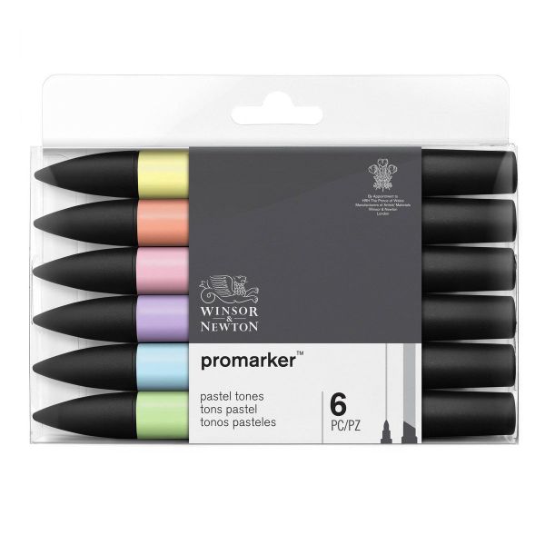 W&N Promarker 6 Pastel tones
