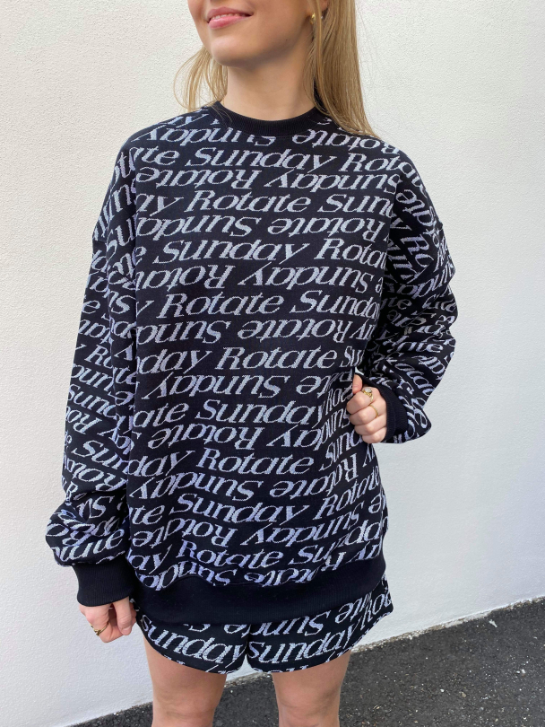Iris Crewneck Jaquard - Marshmallow Comb - Image 1