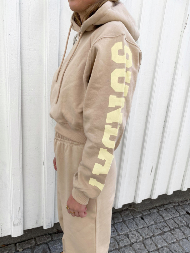 Viola Cropped Hoodie - Hummus  - Image 5