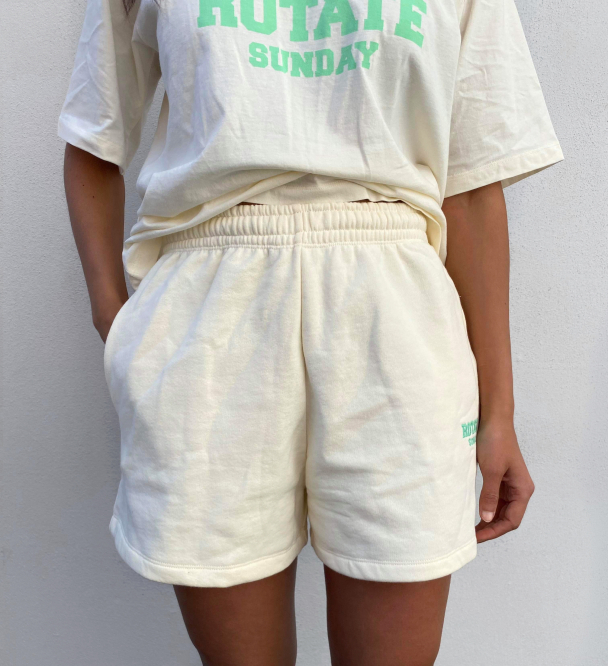 Roda Shorts Small Print - White  - Image 1
