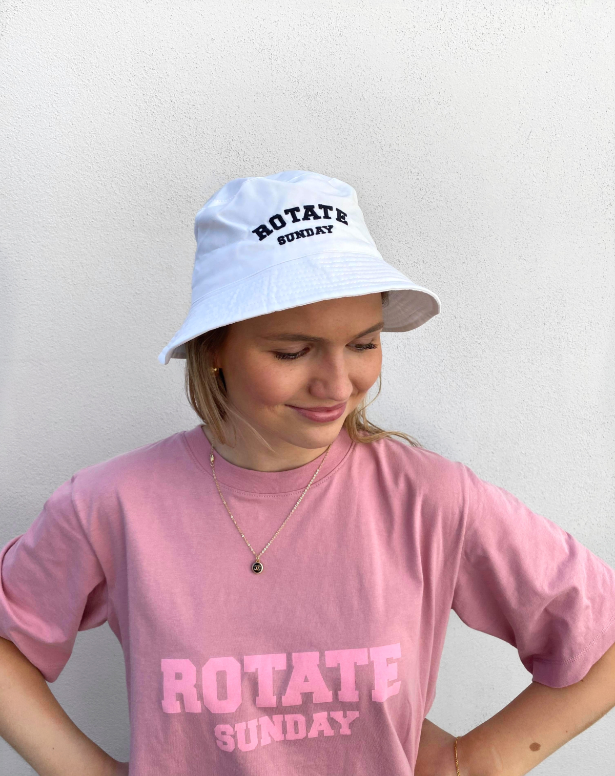 Bianca Bucket Hat - White Rotate - Seven Tønsberg