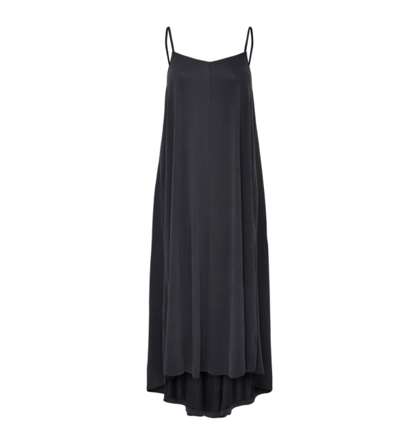 Fina Midi Strap Dress - Black - Image 2