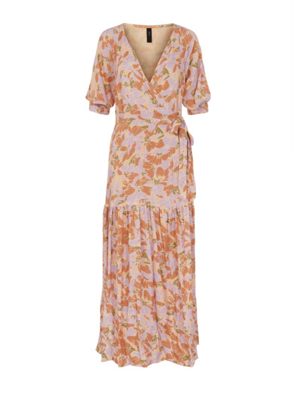 Juna 2/4 Wrap Ankle Dress - Golden Straw - Image 2