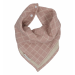 Fold over Bib - Grid - Old Rose
