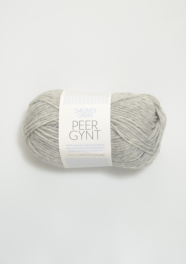 Peer Gynt 1032 Lys gråmelert - Sandnes Garn