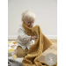 Baby blanket - Grid - Ochre