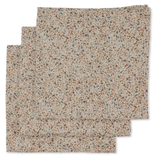 Konges Sløjd | Muslin Cloths 3-pk - Flower Field - Image 2