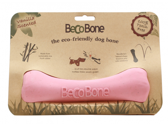 Beco tygge bein til hund. 12cm ,Rosa