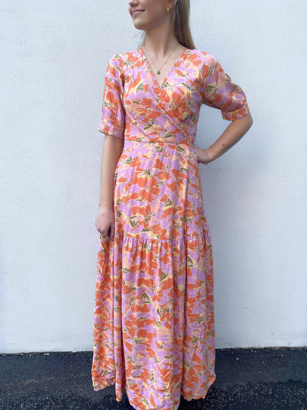 Juna 2/4 Wrap Ankle Dress - Golden Straw - Image 1