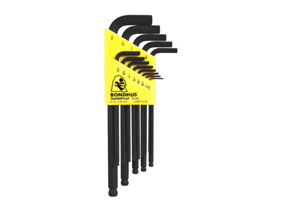 BONDHUS, ALLEN HEAD / BALL-END WRENCH SET. US SIZES