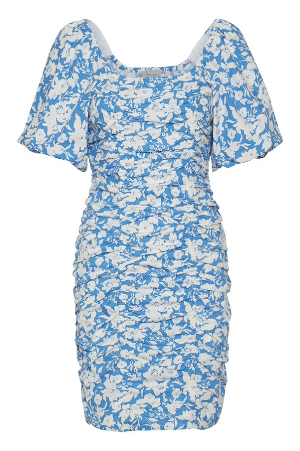 MynteGZ Short Dress - Blue Flower  - Image 2