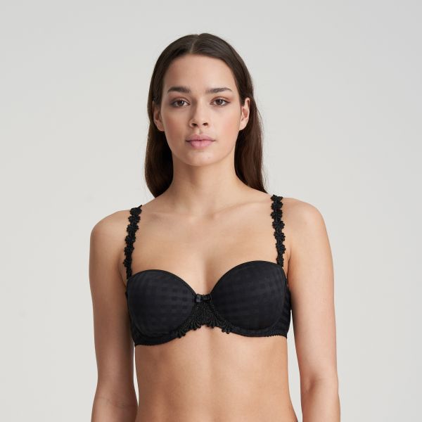 'Avero' strapless bra, sort