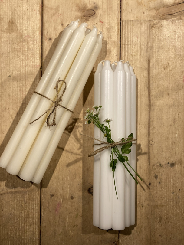 Kronelys i 100% stearin - Image 3