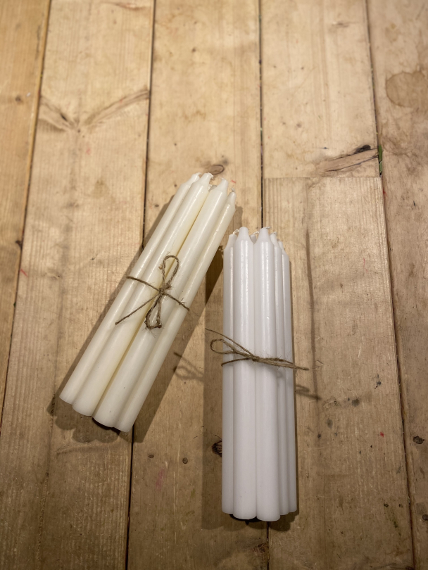 Kronelys i 100% stearin - Image 4