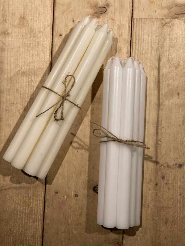 Kronelys i 100% stearin - Image 1