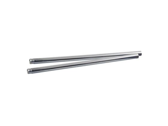 FORK TUBES 35MM, 27-1/4". SHOW CHROME