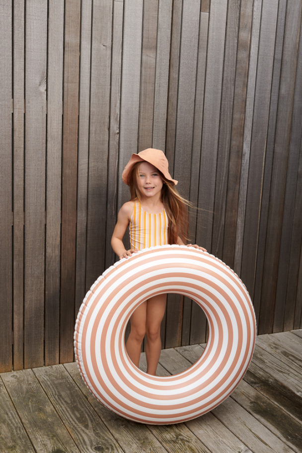 Donna Swim Ring - Stripe Rose/Creme - Image 2