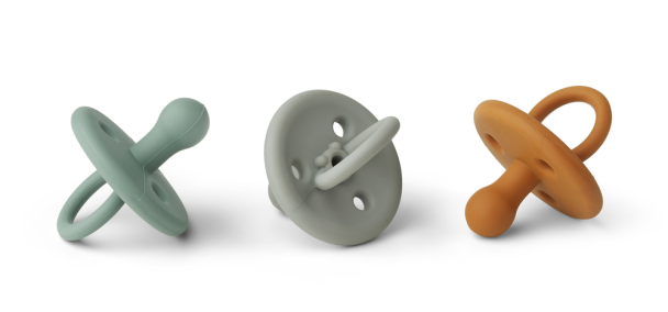 LIEWOOD - PAULA PACIFIER 3-PK MUSTARD MULTI MIX - Image 1