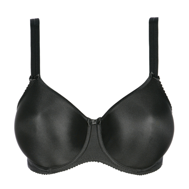 Satin non padded bra, sort - Image 2