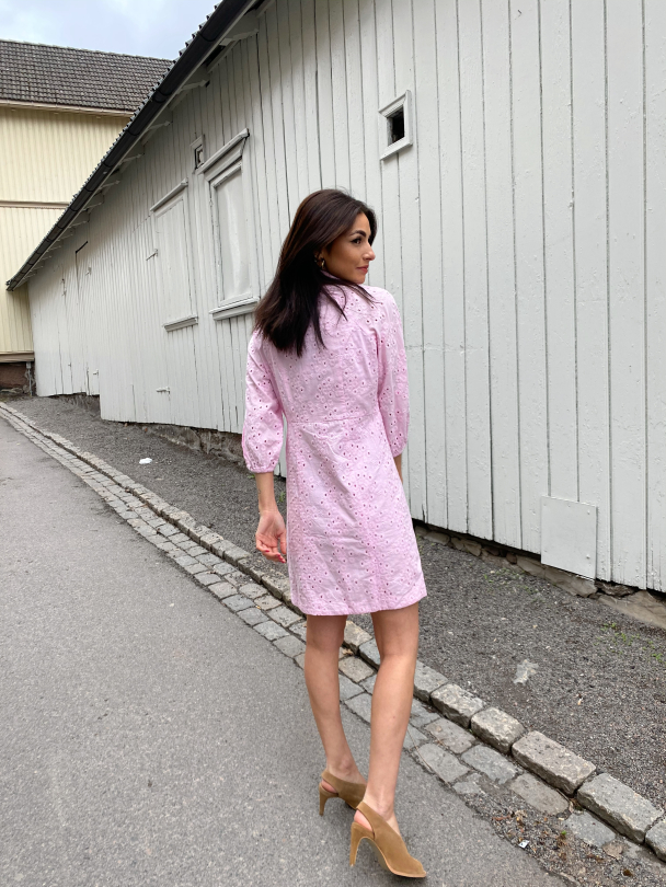 Liva 3/4 Shirt Dress - Roseate Spoonbill - Image 5
