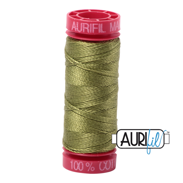Aurifil 12 WT oliven grønn