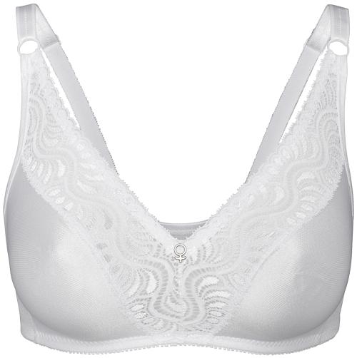 'Glitter' Soft Bra, Hvit