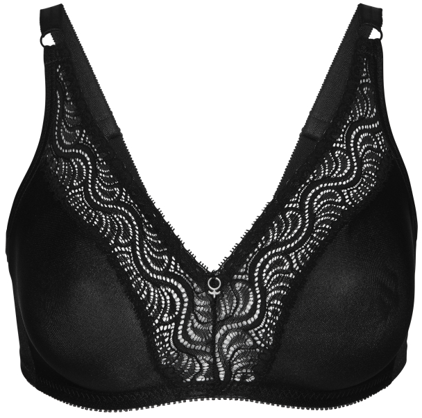 Glitter Soft Bra, Sort - Image 2