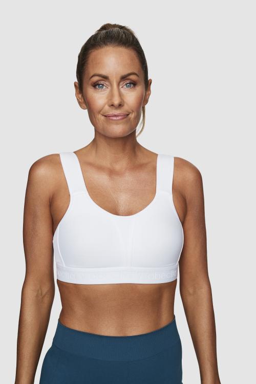 'Kimberly' sports bra, white