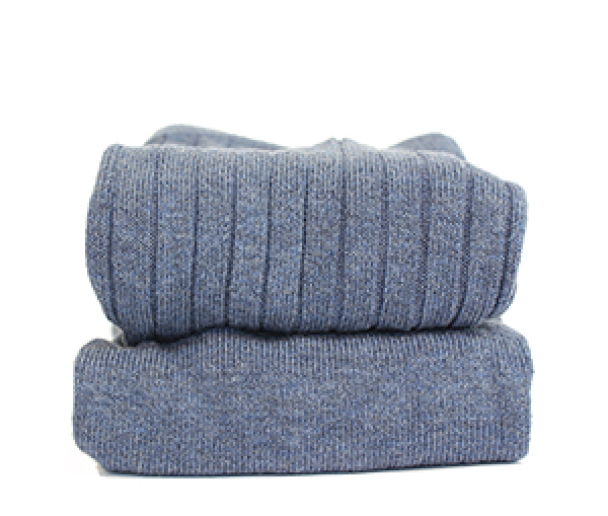 Strømpebukse Rib - Jeansblå (490) - Image 2