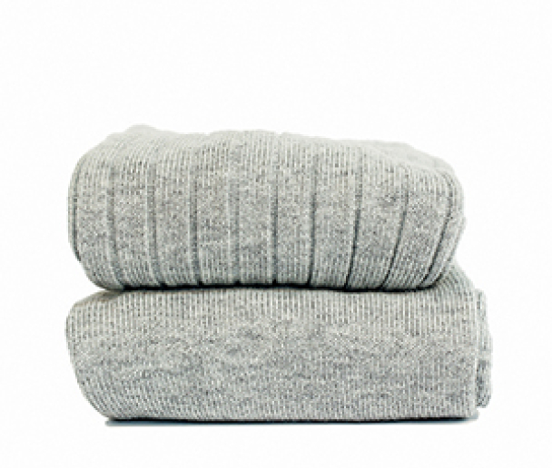 Strømpebukse Rib - Lys Gråmelert (221) - Image 2