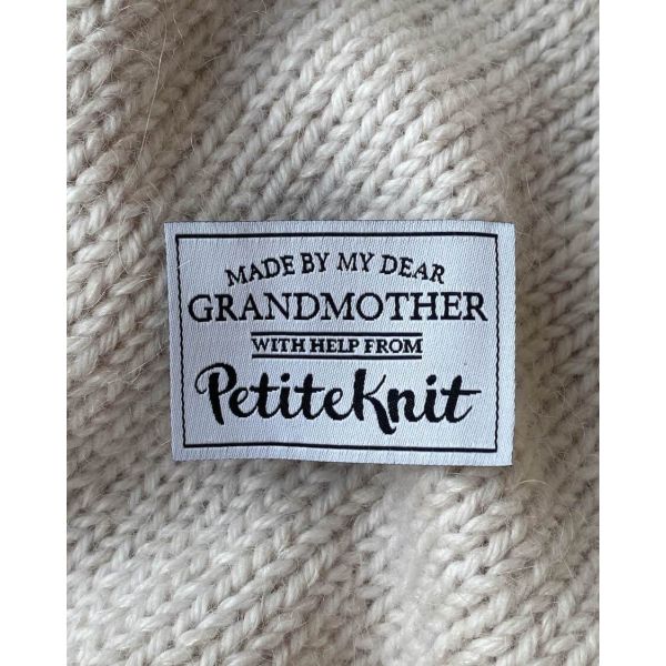PetiteKnit - "Made By My Dear Grandmother"-label