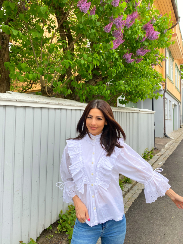 Cotton Slub Shirt - White - Image 2