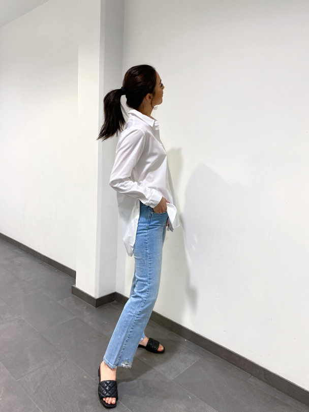 Ori Side Zip Shirt - Bright White  - Image 5