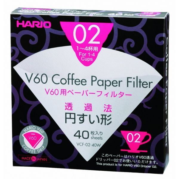 HARIO V60-02 PAPIRFILTRE 40STK