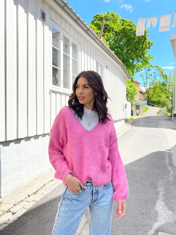 Philippa Pullover- Apricot Brandy/Pink - Image 4
