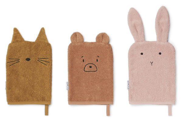 Liewood | Sylvester Vaskekluter 3-pk - Tuscany Rose Multi Mix