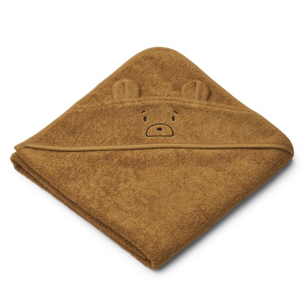 Liewood | Augusta Håndkle - Mr Bear Golden Caramel