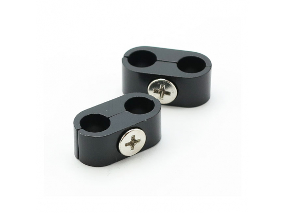 8MM SPARK PLUG WIRE SEPARATOR. SMOOTH, BLACK