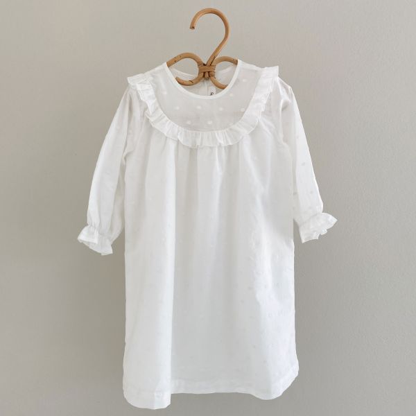 LALABY - NOEY DRESS WHITE DOT