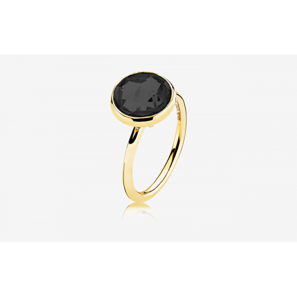 Prima Donna - Ring forgylt Black