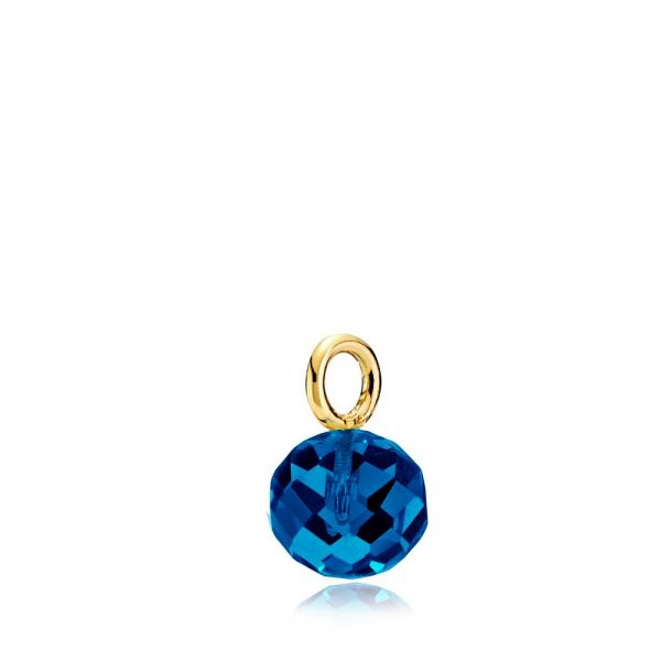 Marble - Anheng forgylt Royalblue Crystal Glass