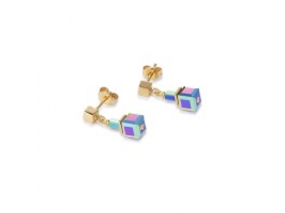 GEOCUBE Multicolour Hematite Earrings
