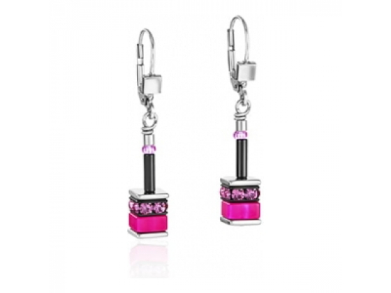 GEOCUBE Earrings Classic Polaris & Rhinestone Multicolour