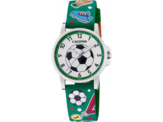Calypso barneur fotball grønn