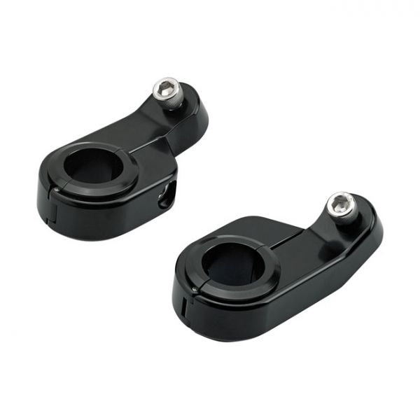 BILTWELL, ANGLED O/S SPEED CLAMPS BLACK