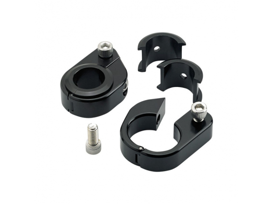 BILTWELL, STRAIGHT O/S SPEED CLAMPS BLACK