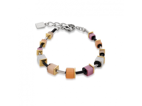 GEOCUBE Multicolor Pink/Peach Bracelet