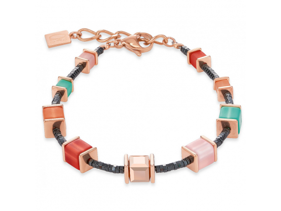 GEOCUBE Multicolor Mint/Peach Bracelet